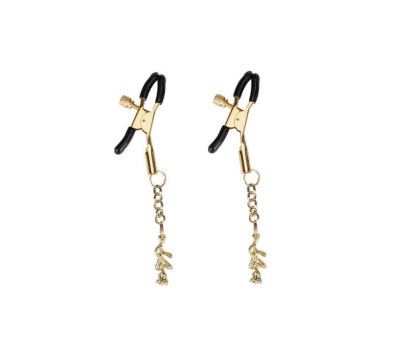 Зажимы для сосков Liebe Seele Rose Pendant Nipple Clamps Gold