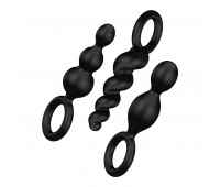Набор анальных игрушек Satisfyer Plugs black (set of 3) (помята упаковка)