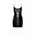 Платье Noir Handmade F307 Mirage wetlook mini dress with jewelry rhinestone chain - L