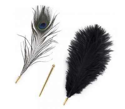 Щекоталка LOCKINK SEVANDA Natural Peacock Flirting Feather Tickler, перо павлина