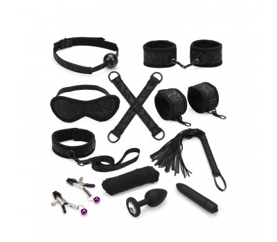 Набор Liebe Seele Black Lace and Neoprene 11pcs Bondage Kit