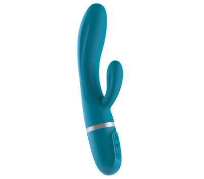 Вибратор-кролик Liebe Bend It Plus Ocean Blue, гибкий, 2 мотора, 10 режимов