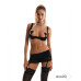 Комплект Obsessive Lecille 3-pcs crotchless set L/XL