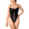 Сексуальное лакированное боди Art of Sex - Josephine черное M