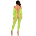 Бодистокинг Leg Avenue Crotchless Footless Lingerie Bodystocking One Size Neon Green