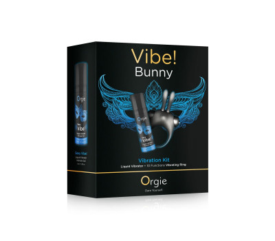 Набор Orgie Vibe Bunny: жидкий вибратор и эрекционное виброкольцо