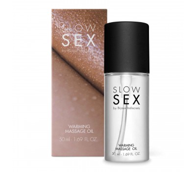 Разогревающее съедобное массажное масло Bijoux Indiscrets SLOW SEX - Warming massage oil