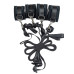Растяжка на кровать Punishment - 5-Piece Bed Restraint Kit – Black