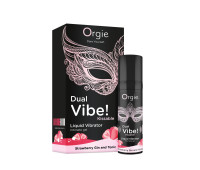Жидкий вибратор Orgie - Dual Vibe! Strawberry Gin & Tonic Kissable Liquid Vibrator (15 мл)