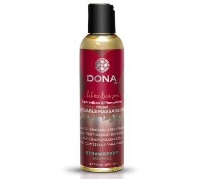 Массажное масло DONA Kissable Massage Oil Strawberry Souffle (110 мл)