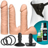 Страпон Doc Johnson Vac-U-Lock - Dual Density UltraSKYN Set
