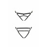 Трусики стринги из стреп KELIS THONG black XXL/XXXL - Passion Exclusive