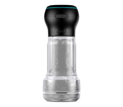 Мастурбатор Kiiroo Feel Pocket Crystal с всасывающей интерактивной насадкой PowerBlow Combo Set