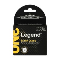 Презервативы ONE Legend Extra Large 3 шт, картонная коробка (мятая упаковка!!!)