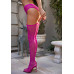 Колготки-чулки Leg Avenue Heart Garterbelt Stockings One Size Magenta