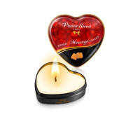 Распродажа!!! Массажная свеча-сердечко Plaisirs Secrets Caramel (35 мл) (срок 09.2025)