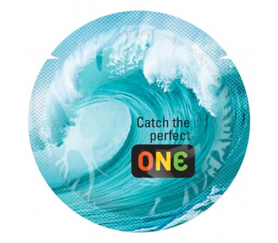 Презерватив ONE Color Sensations - Catch the perfect ONE (Aqua) 1 шт