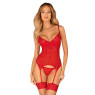 Корсет Obsessive Ingridia corset & thong M/L