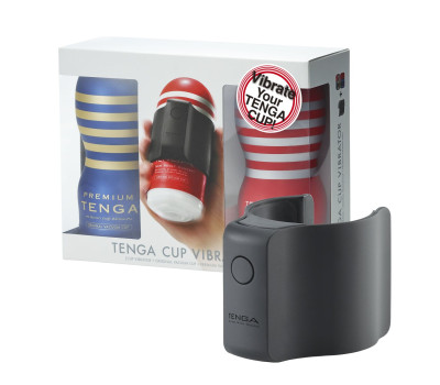 Вибронасадка Tenga CUP VIBRATOR, 7 режимов, 2 мастурбатора в комплекте