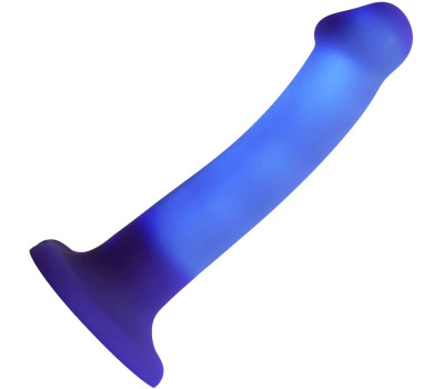 Светящийся дилдо Strap-On-Me Glow-LED Dildo Purple - M