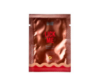 Пробник геля для оральных ласк с согревающим эффектом INTT Lick Me Kissable Gel Peach 2 мл