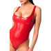 Боди Noir Handmade F352 Red powerwetlook body - XXL