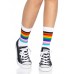 Leg Avenue Pride crew socks Rainbow