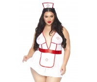 Leg Avenue Roleplay Nightshift Nurse + 1X-2X White/Red