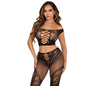 Комплект Leg Avenue Off Shoulder Crop Top and Legging One Size