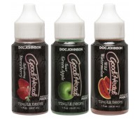 Набор капель для минета Doc Johnson GoodHead - Tingle Drops (Watermelon, Green Apple, Strawberry)