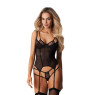 Корсет Obsessive Arrowel Black corset L/XL