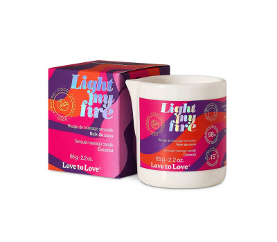 Массажная свеча Love To Love LIGHT MY FIRE Coconut (65 мл)
