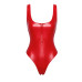 Боди Noir Handmade F352 Red powerwetlook body - XXL