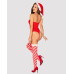 Боди Obsessive Kissmas teddy red L/XL (мятая упаковка!!!)