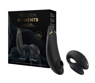 Премиальный подарочный набор Golden Moments: Womanizer Premium и We-Vibe Chorus Black