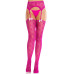 Колготки-чулки Leg Avenue Heart Garterbelt Stockings One Size Magenta