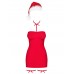 Сорочка Obsessive Kissmas chemise red 2XL/3XL