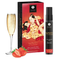 Спрей для усиления слюноотделения Shunga Waves of Pleasure Strawberry Sparkling Wine
