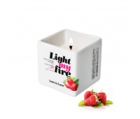 Массажная свеча Love To Love LIGHT MY FIRE Strawberry (80 мл)