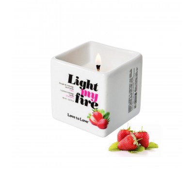 Массажная свеча Love To Love LIGHT MY FIRE Strawberry (80 мл)