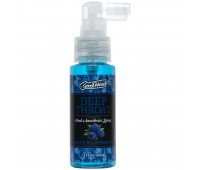 Спрей для минета Doc Johnson GoodHead DeepThroat Spray – Blue Raspberry 59 мл для глубокого минета