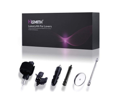 Набор адаптеров для секс-машин Hismith Luxury Kit - KlicLok System Set (повреждена упаковка!!!)
