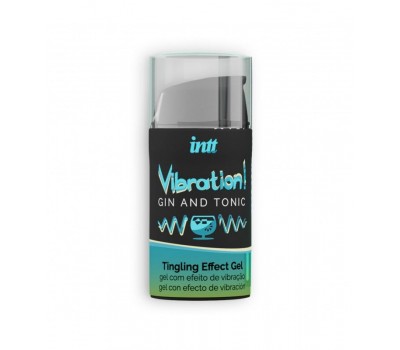 Жидкий вибратор Intt Vibration Gin Tonic (15 мл) (подмокшая упаковка)