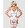 Obsessive 810-COR-2 corset & thong white S/M