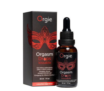 Возбуждающие капли для клитора Orgie - Orgasm Drops Kissable (30 мл)