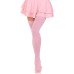 Плотные непрозрачные чулки Leg Avenue Opaque Nylon Thigh Highs Pink, One Size