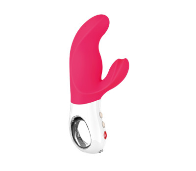 Вибратор-кролик Fun Factory MISS BI pink/white, 2 независимых мотора, диаметр 4,2 см