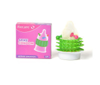 Насадка на член Recare Spike Condom Pink (презерватив с шариками и рядами шипов) Насадка на член Recare Spike Condom Pink (презерватив с шариками и рядами шипов)