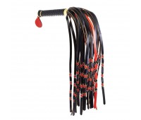 Флоггер LOCKINK SEVANDA Red & Black Braided Tail Flogger