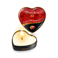 Распродажа!!! Массажная свеча-сердечко Plaisirs Secrets Peach (35 мл) (срок 09.2025)